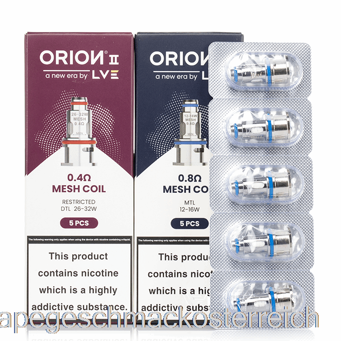 Lve Orion 2 Ersatzspulen 1,2 Ohm Mesh-Spulen Vape-Geschmack